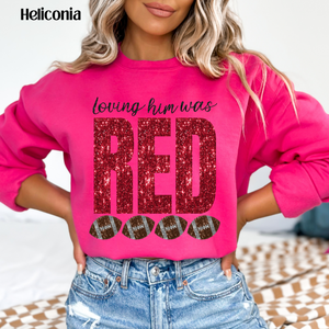 Loving Him Was Red PINK Front & Back
