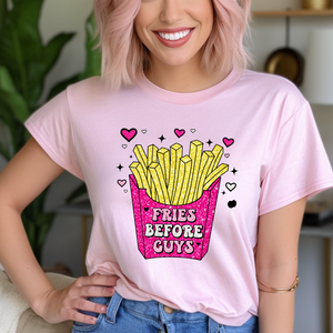 Fries Before Guys On Light Pink
